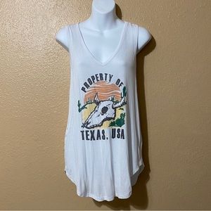 Project Karma Texas Boho Western Summer Tank Top Size Medium
